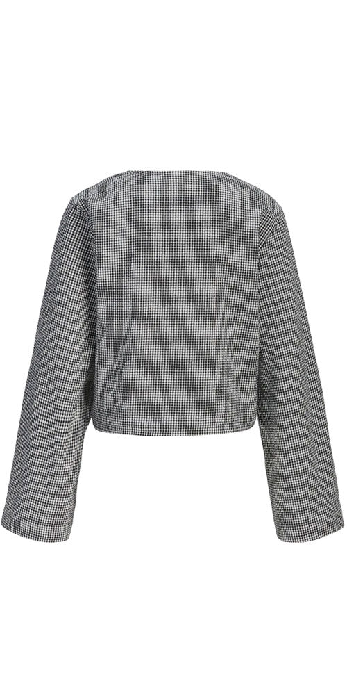 JJXX Seersucker Gingham Tie Jacket