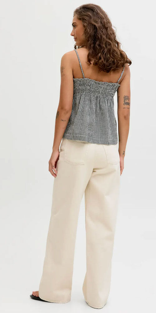 JJXX Seersucker Gingham Top