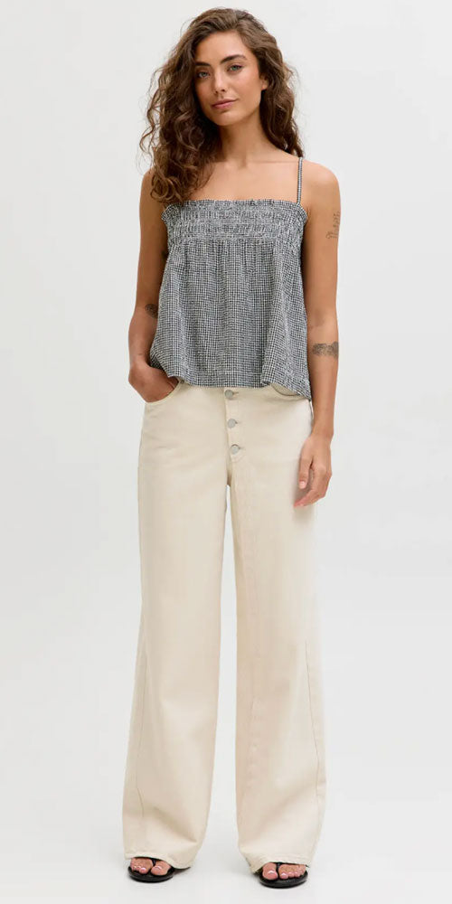 JJXX Seersucker Gingham Top