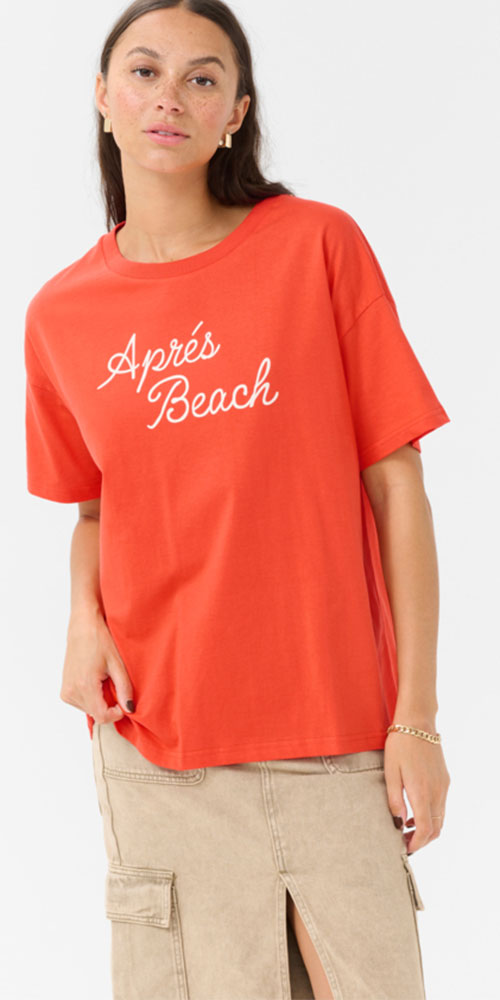 Kaffe Aprés Beach Tee