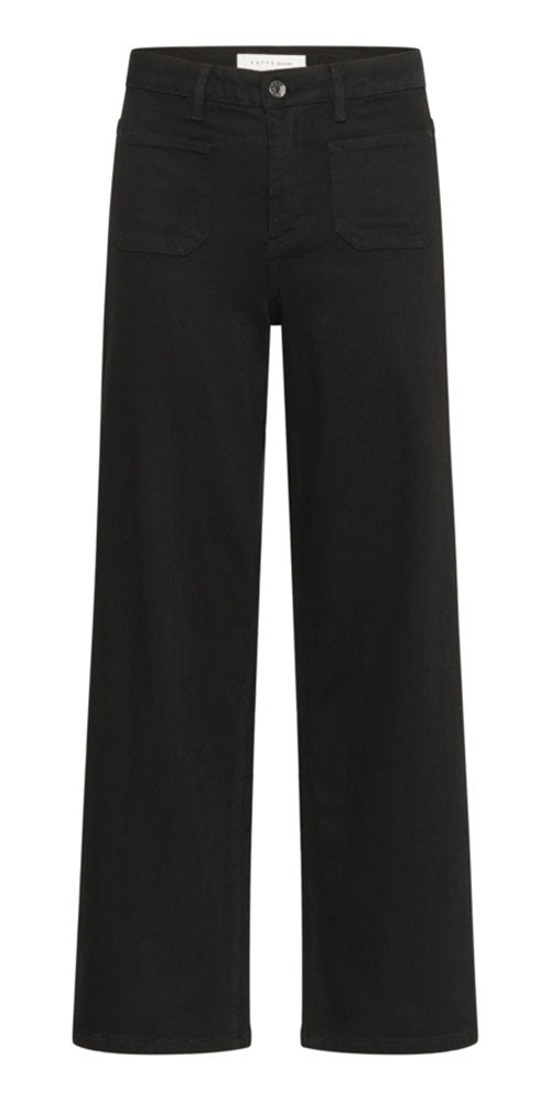 Kaffe High Waist Sailor Jeans, black