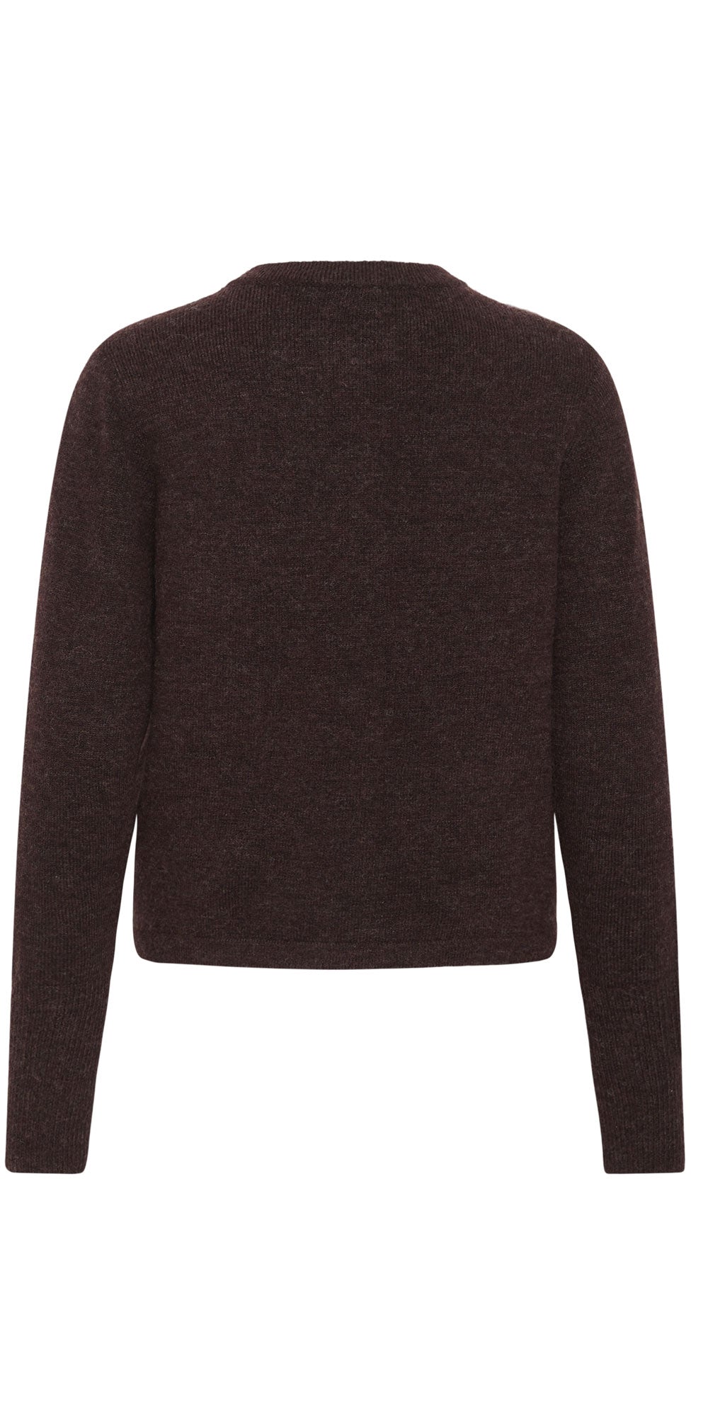 Kaffe Chrome Button Cardy, deep heathered plum