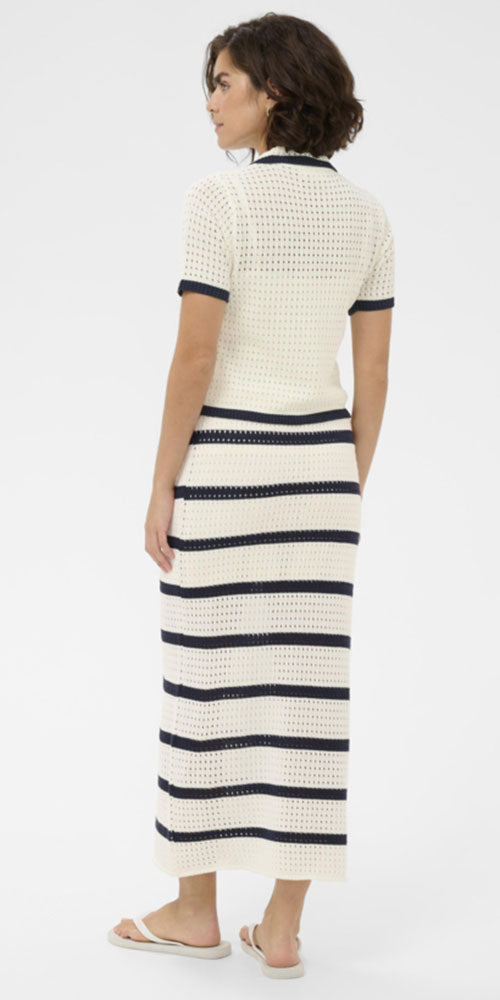 Kaffe Contrast Polo Cardy