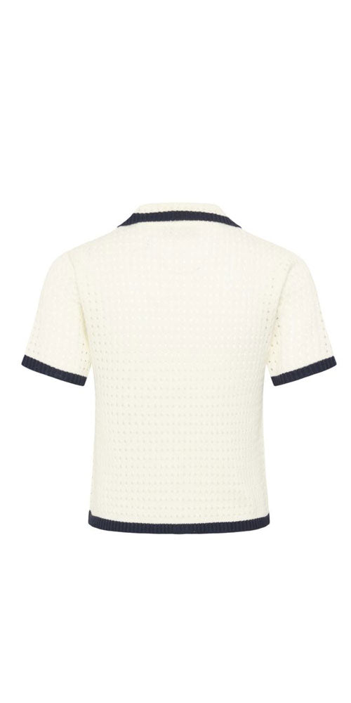 Kaffe Contrast Polo Cardy