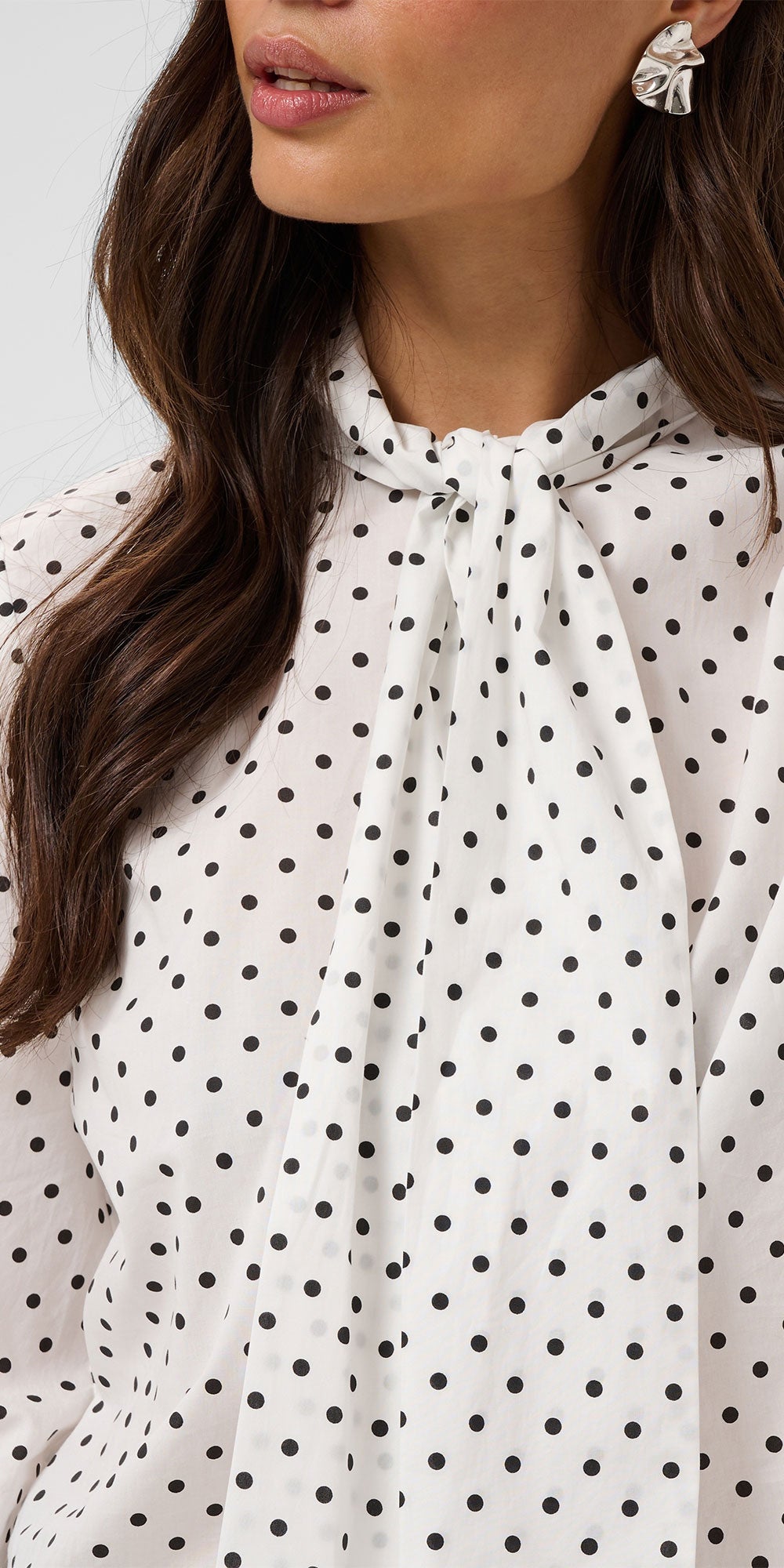 Kaffe Cotton Polka Dot Blouse