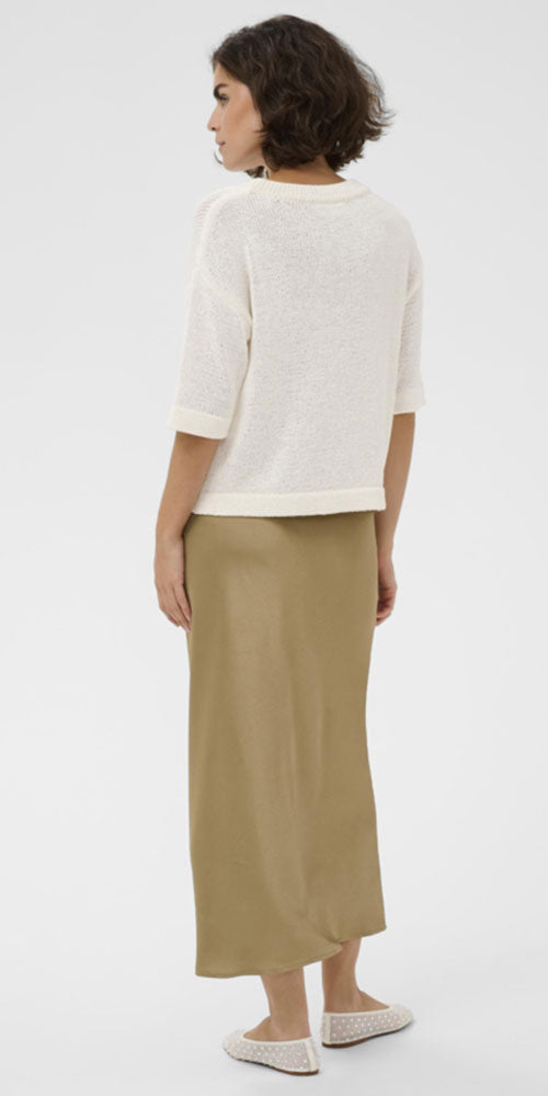 Kaffe Cotton Knit Short Sleeve Sweater