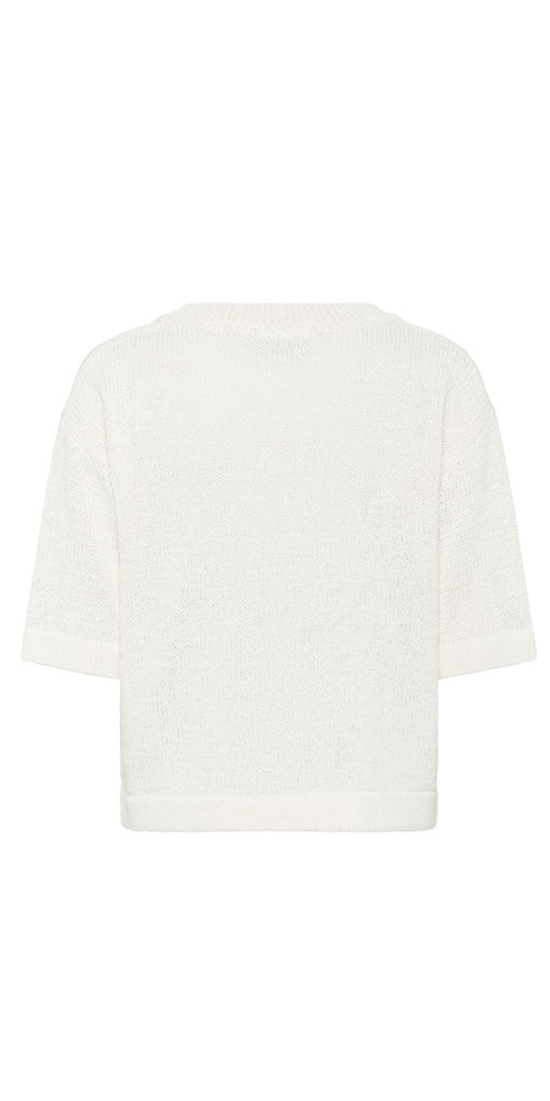 Kaffe Cotton Knit Short Sleeve Sweater