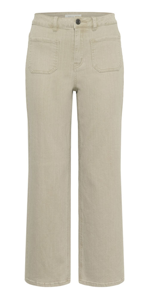 Kaffe Cropped Sailor Jeans, oat