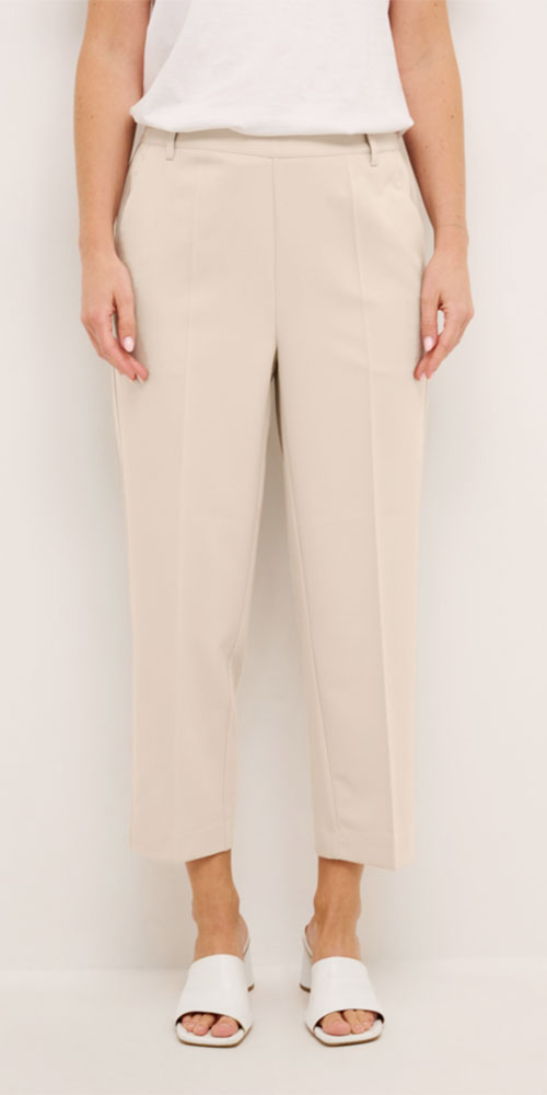 Cream casual trousers online