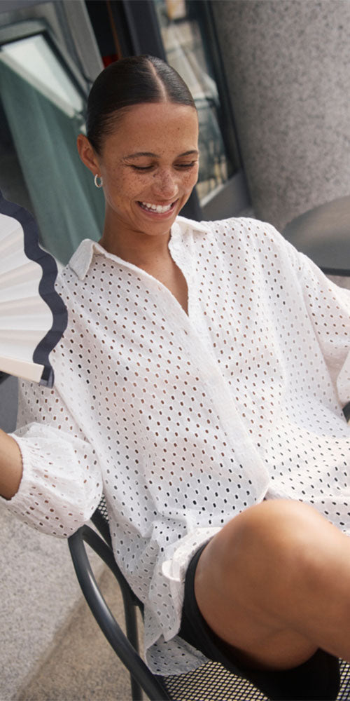 Kaffe Eyelet Shirt
