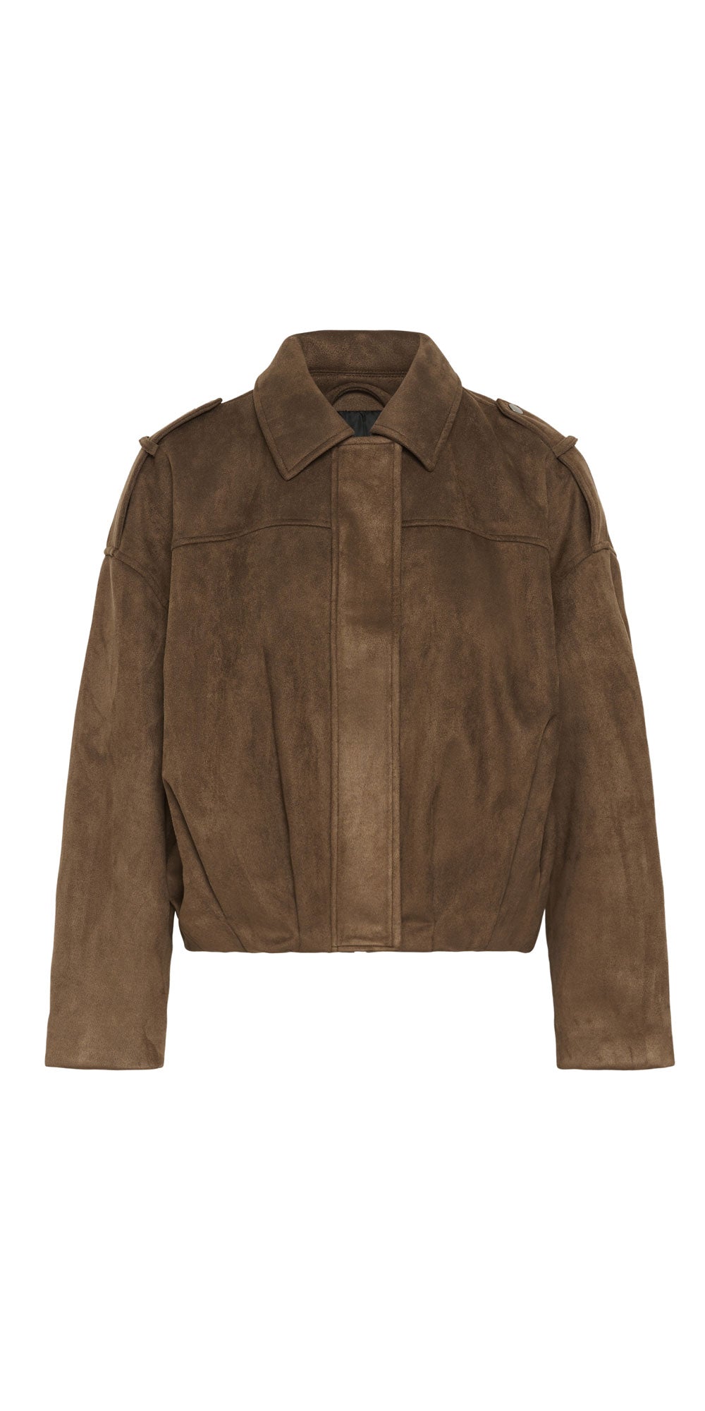 Kaffe Faux Suede Bomber Jacket