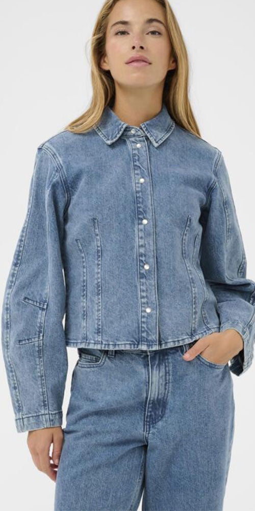 Kaffe Fitted Barrel Sleeve Shacket