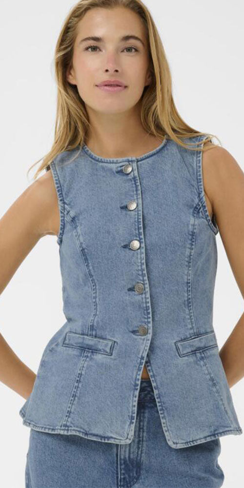 Kaffe Fitted Denim Vest