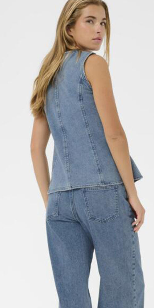 Kaffe Fitted Denim Vest
