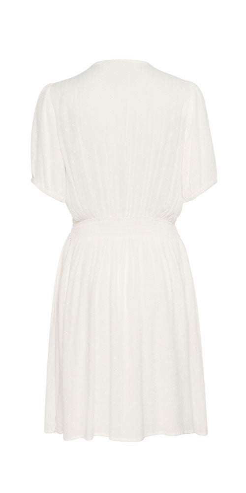 Kaffe Flutter Dress, white