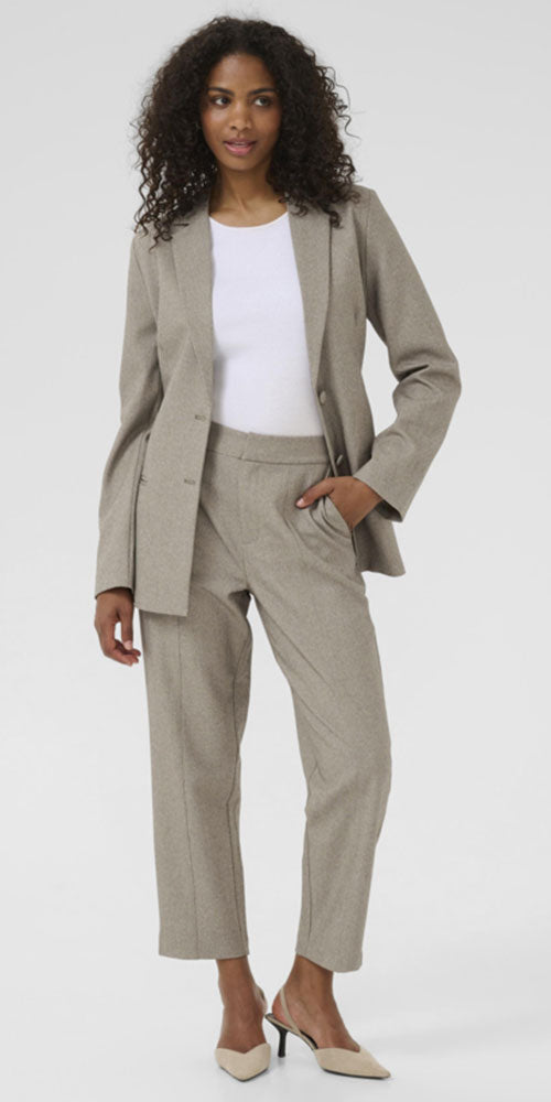 Kaffe Front Seam Cropped Pants
