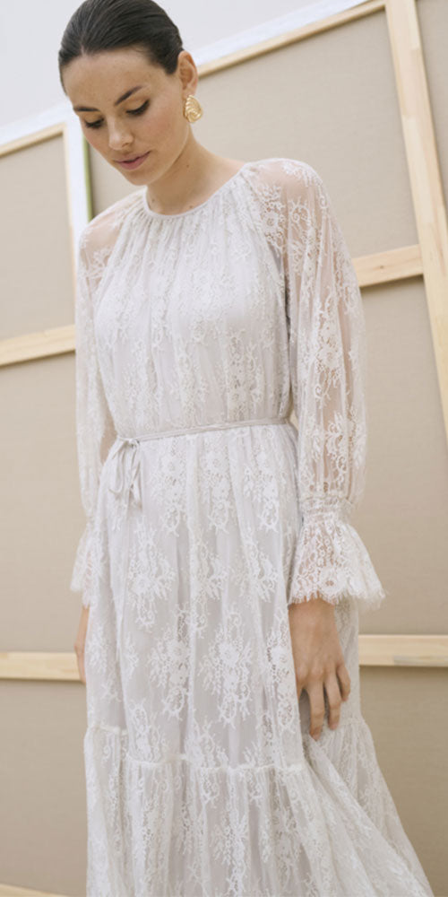 Kaffe Lace Midi Dress