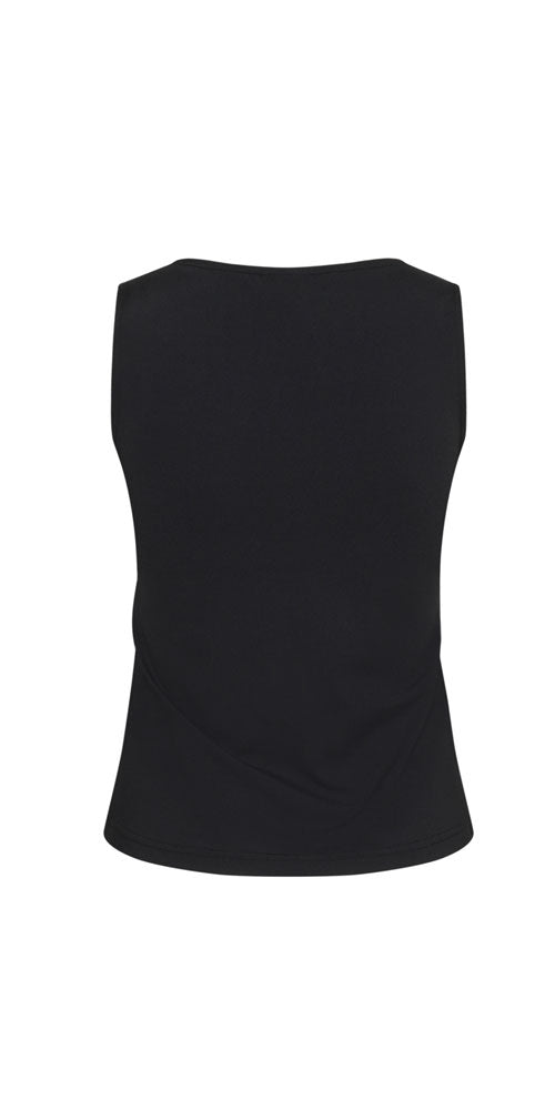 Kaffe Layering Tank, black