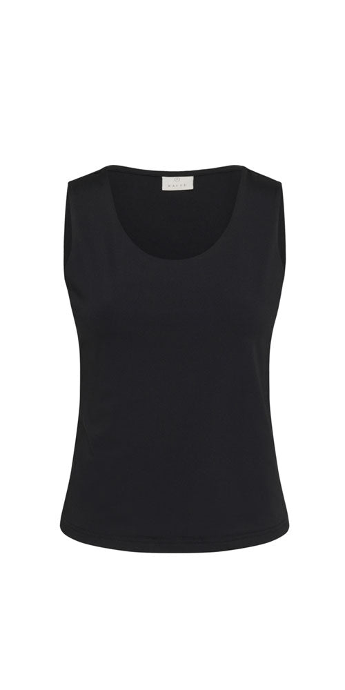 Kaffe Layering Tank, black