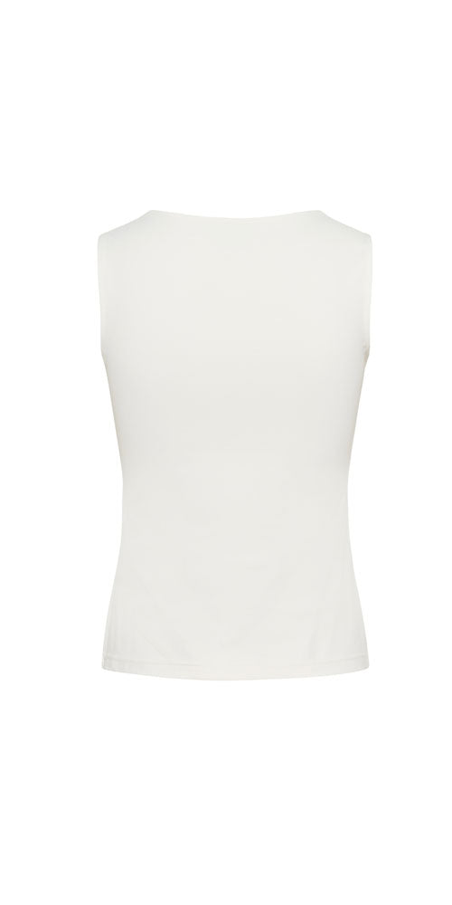 Kaffe Layering Tank, white