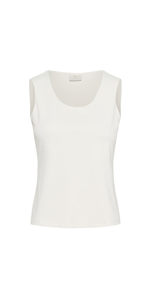 Kaffe Layering Tank, white