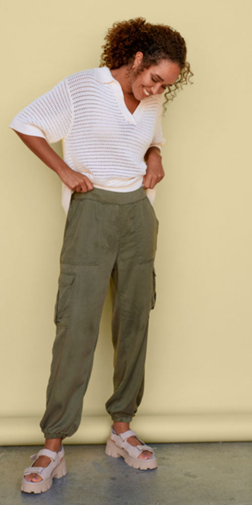 Kaffe  Lyocell Cargo Pants