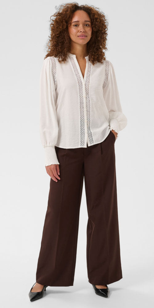 Kaffe Openwork Lace Blouse
