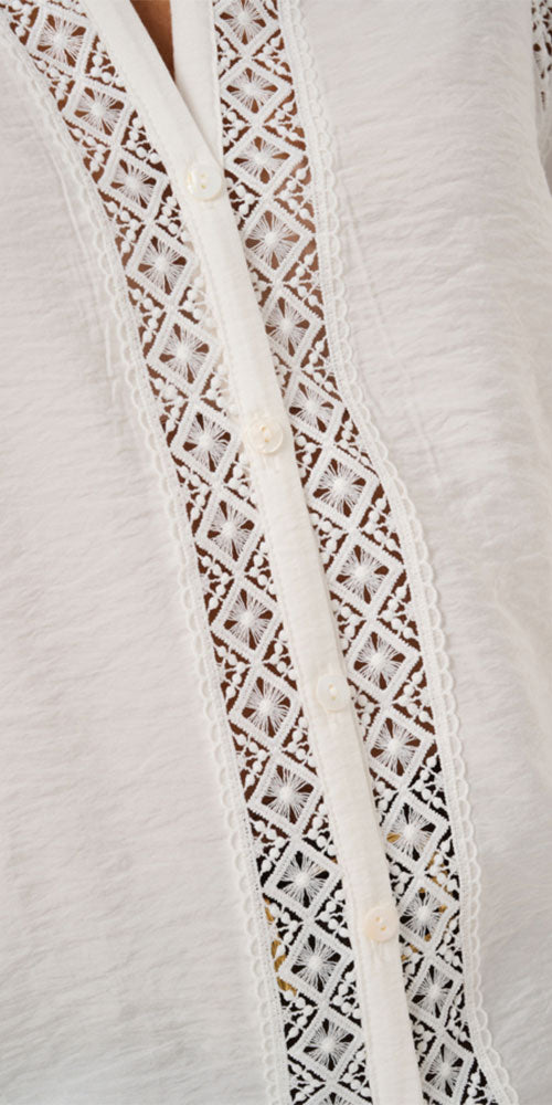 Kaffe Openwork Lace Blouse