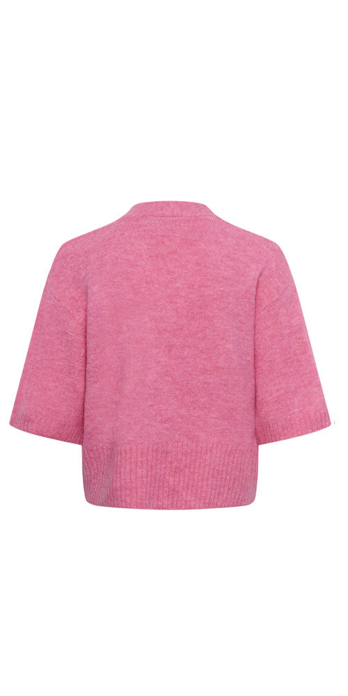 Kaffe Rosette Button Cardy, pink
