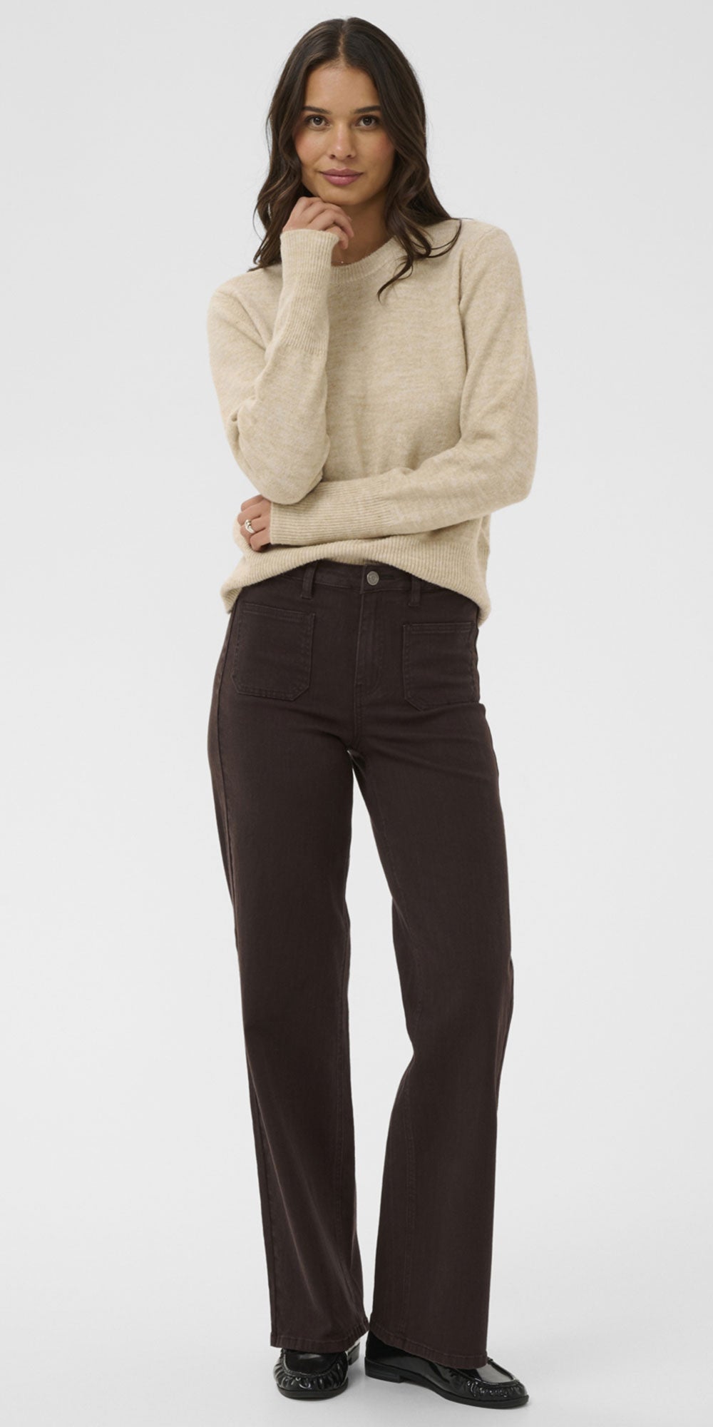 Kaffe Sailor Jeans, chocolate brown