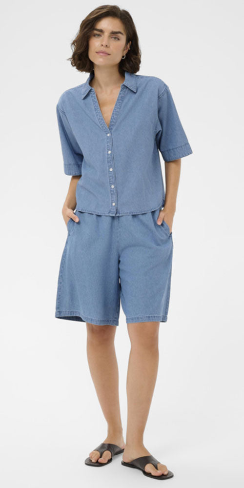 Kaffe Denim Button Up Shirt