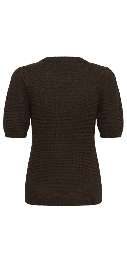 Kaffe Short Sleeve Pullover, chocolate