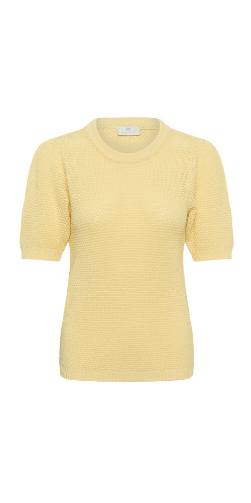 Kaffe Short Sleeve Pullover, yellow