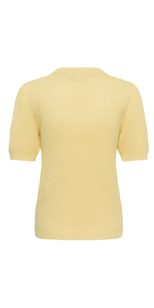 Kaffe Short Sleeve Pullover, yellow