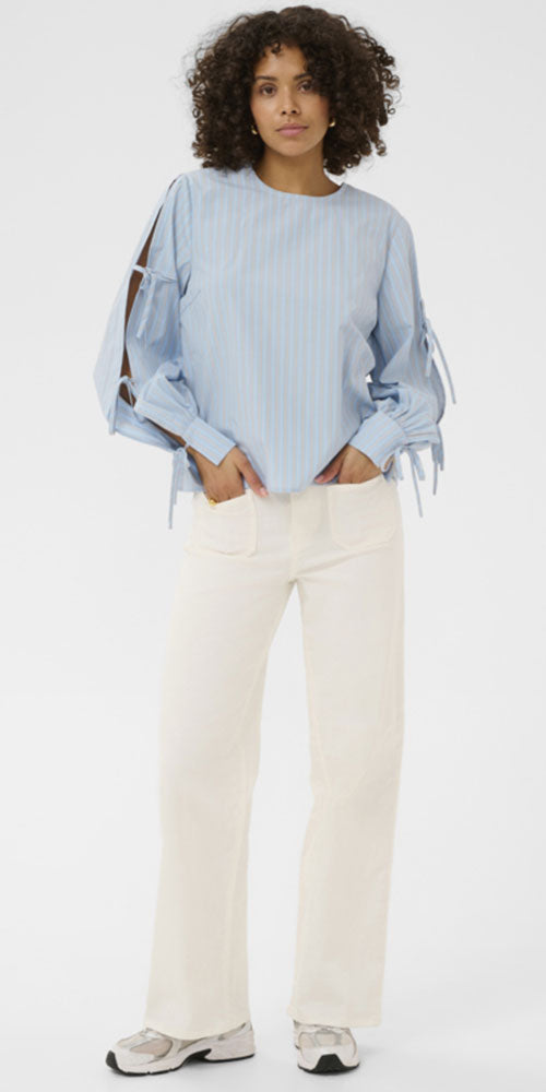 Kaffe Bow Sleeve Blouse