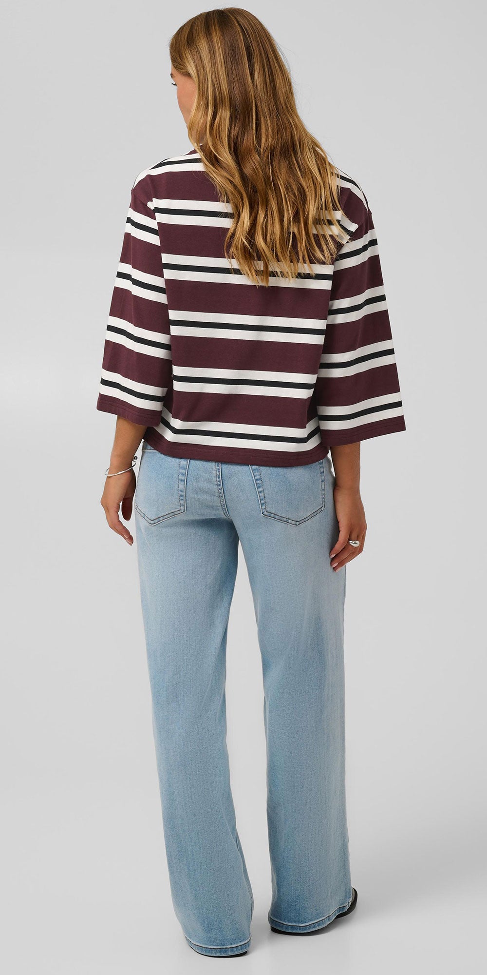 Kaffe Striped 3/4 Tee