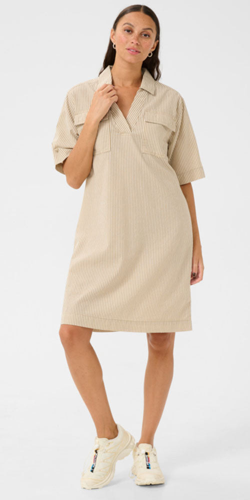Kaffe Striped Cotton Tunic/Dress