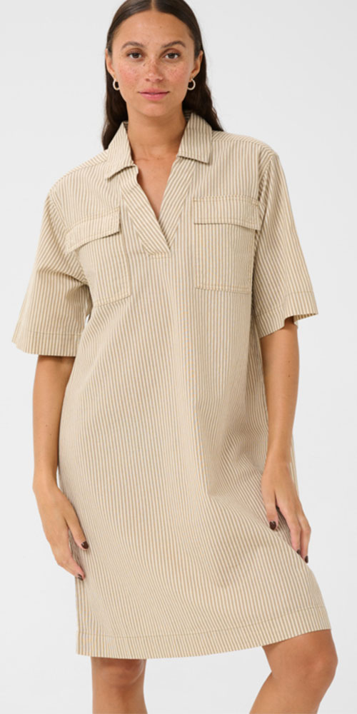 Kaffe Striped Cotton Tunic/Dress