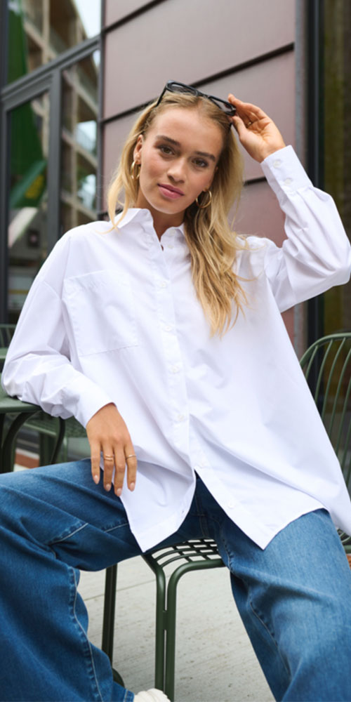 Kaffe Wrap Back Shirt