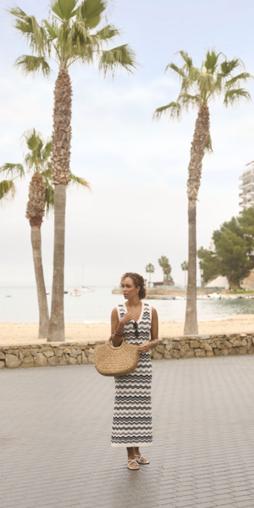 Kaffe Zig Zag Knit Dress