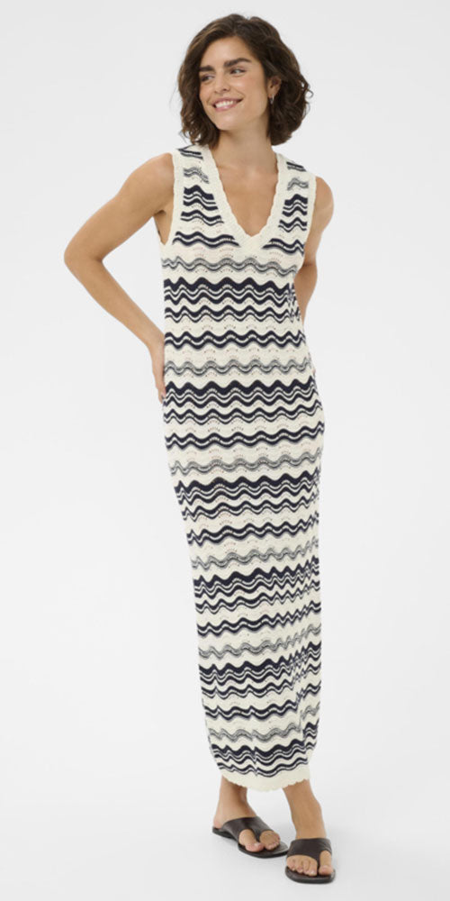 Kaffe Zig Zag Knit Dress