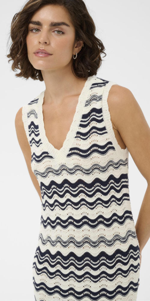 Kaffe Zig Zag Knit Dress