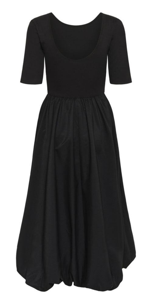 Kaffe Half-Sleeve Bubble Dress, black