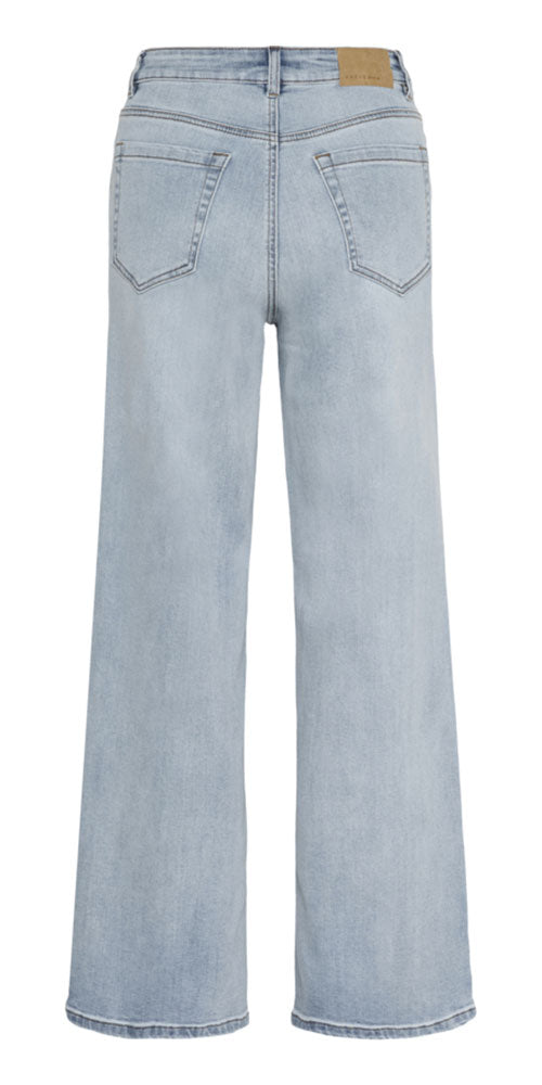 Kaffe Classic Wide Leg Jeans, light wash