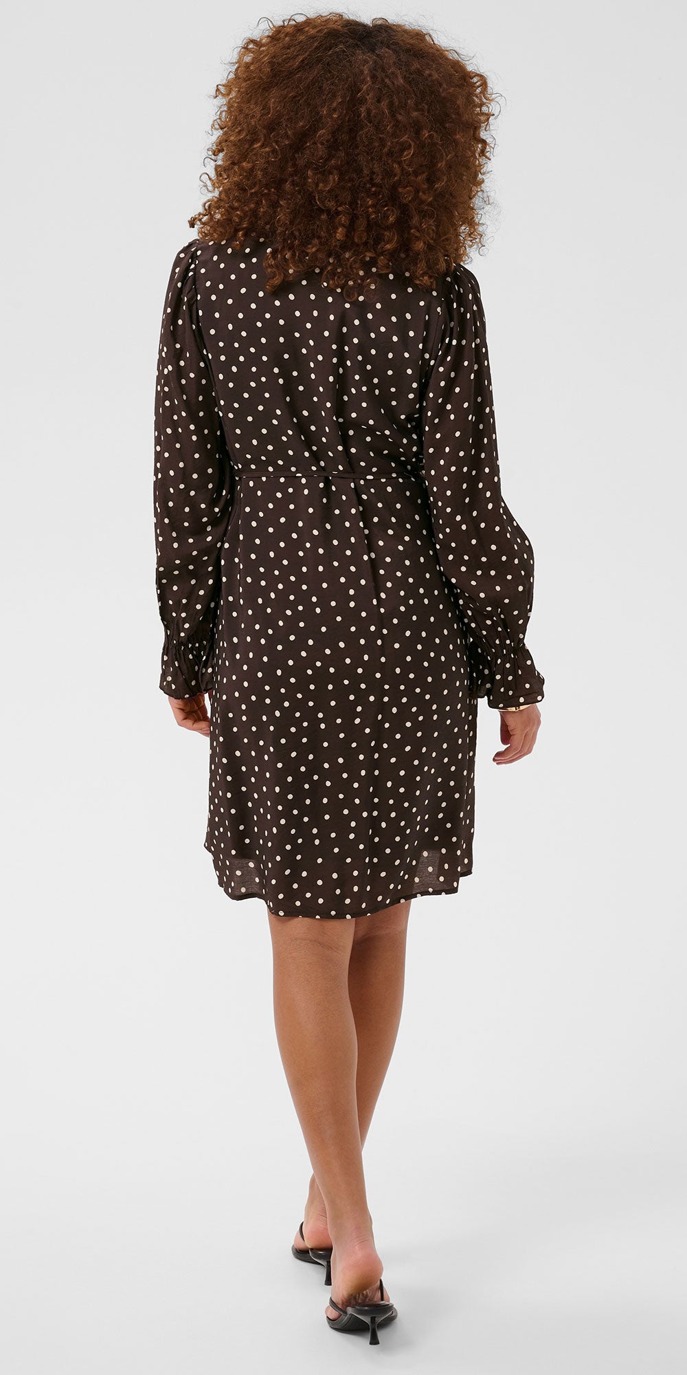 Kaffe Long Sleeved Polka Dot Dress