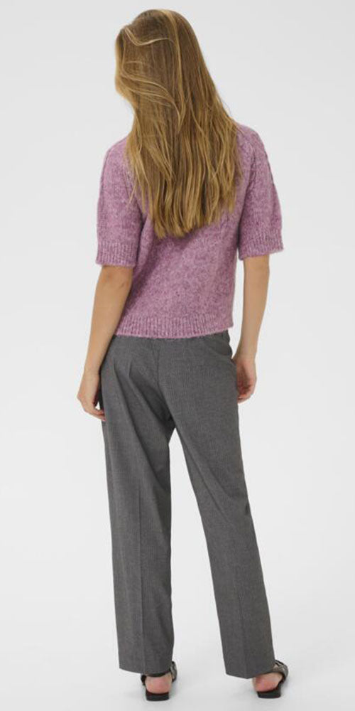 Kaffe Cable Detail Sweater, lilac