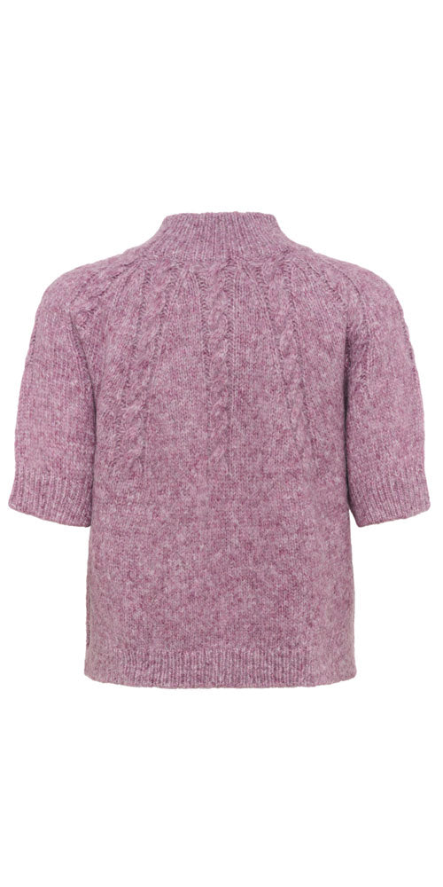 Kaffe Cable Detail Sweater, lilac