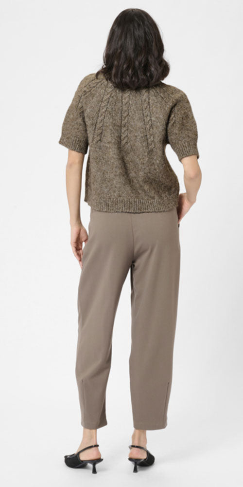 Kaffe Cable Detail Sweater, morel