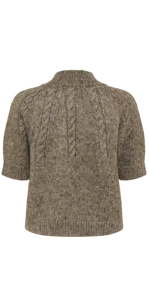 Kaffe Cable Detail Sweater, morel