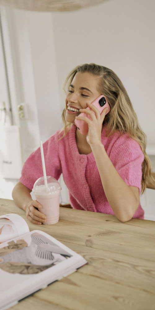 Kaffe Short Sleeve Cardy, pink pow